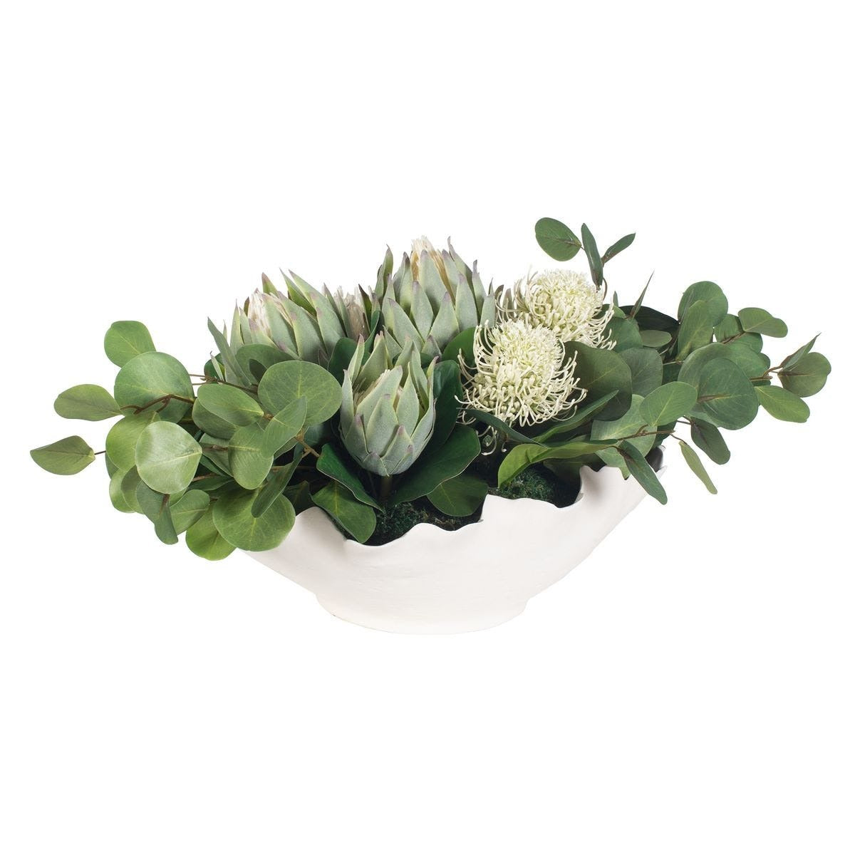 Protea Blooms Centerpiece Bowl by Uttermost
