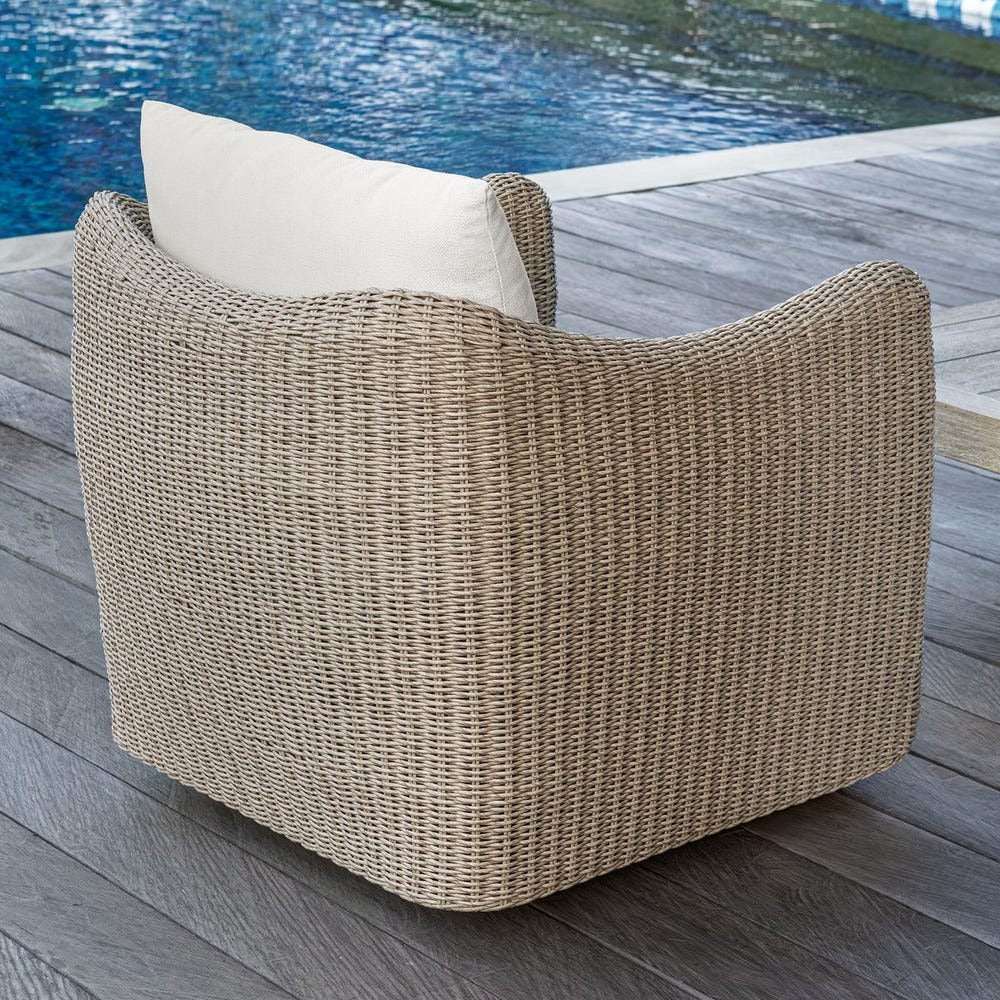 Santorini Outdoor Swivel Lounge Chair by Uttermost