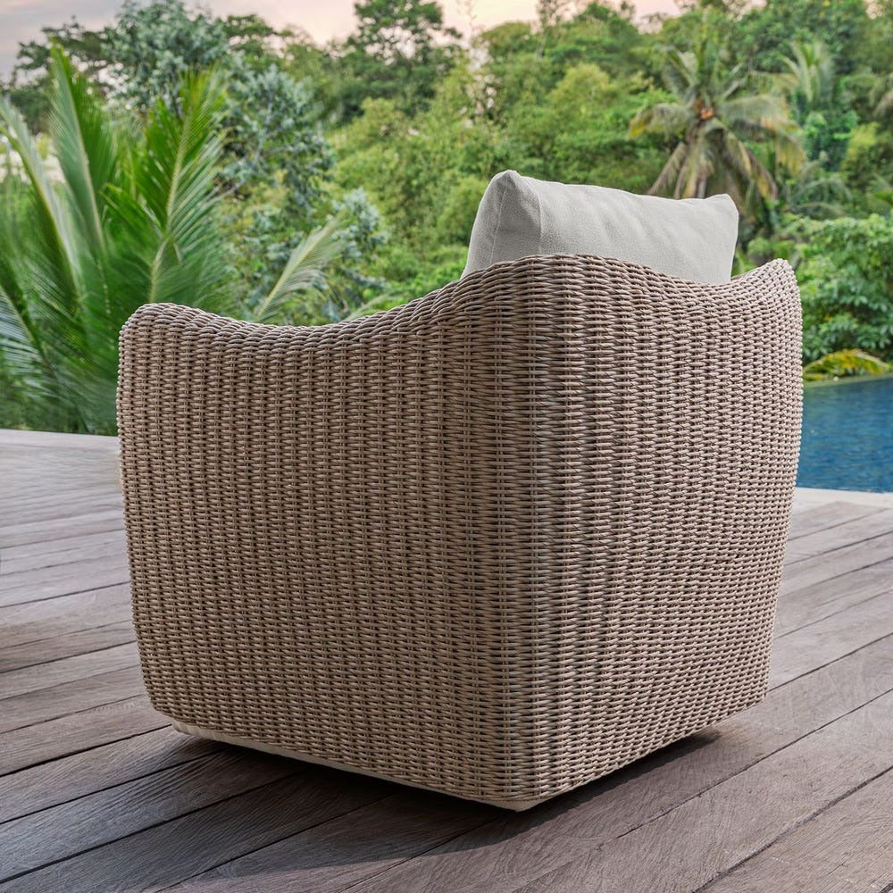 Santorini Outdoor Swivel Lounge Chair by Uttermost