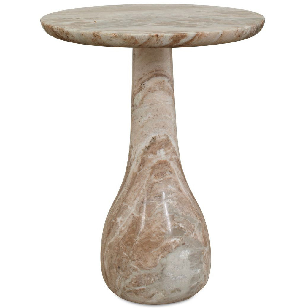 Shura Indoor-Outdoor Accent Table in Marble by Uttermost