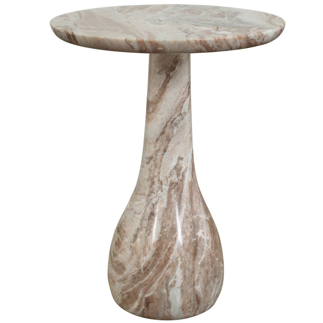 Shura Indoor-Outdoor Accent Table in Marble by Uttermost