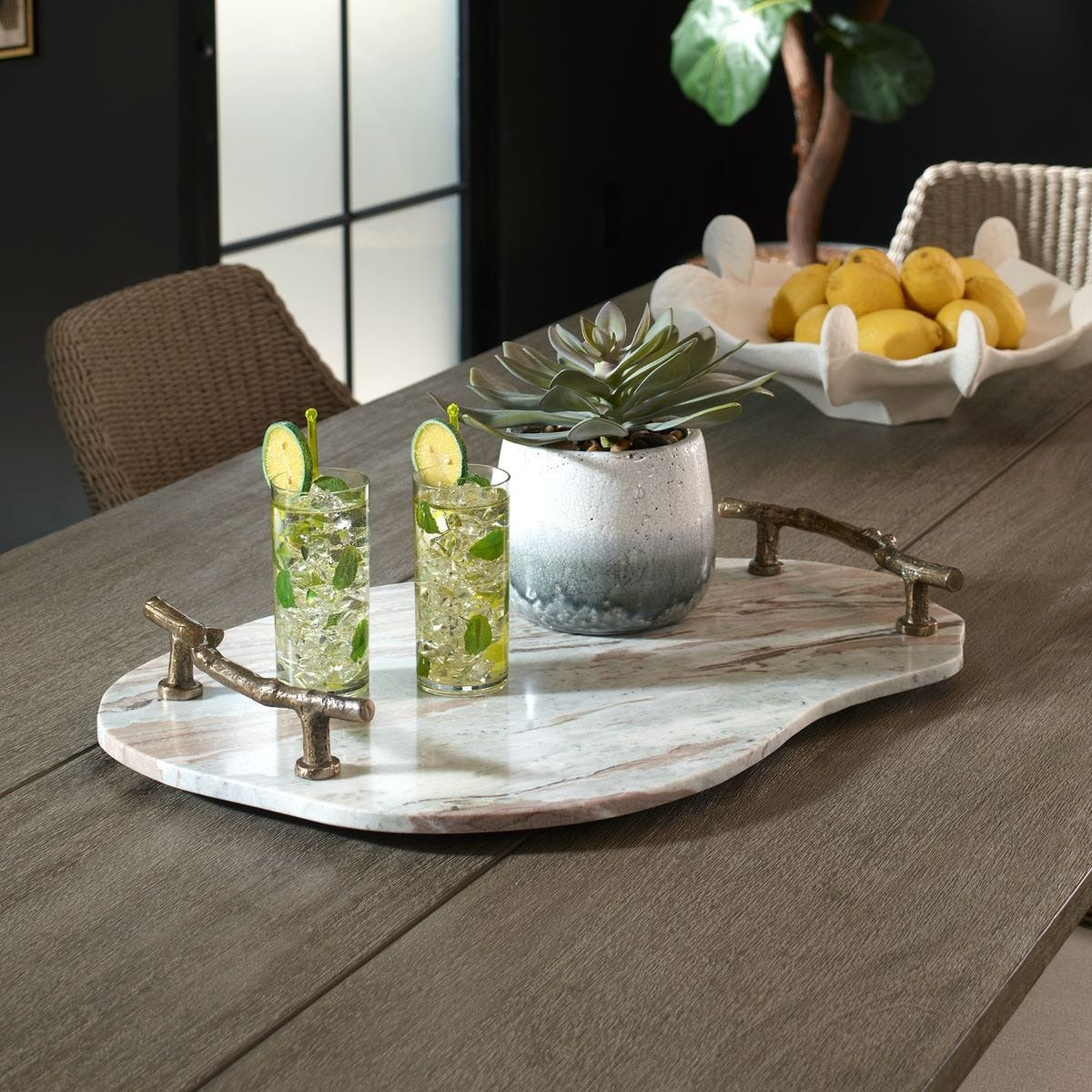Stone And Twig Indoor-Outdoor Tray by Uttermost