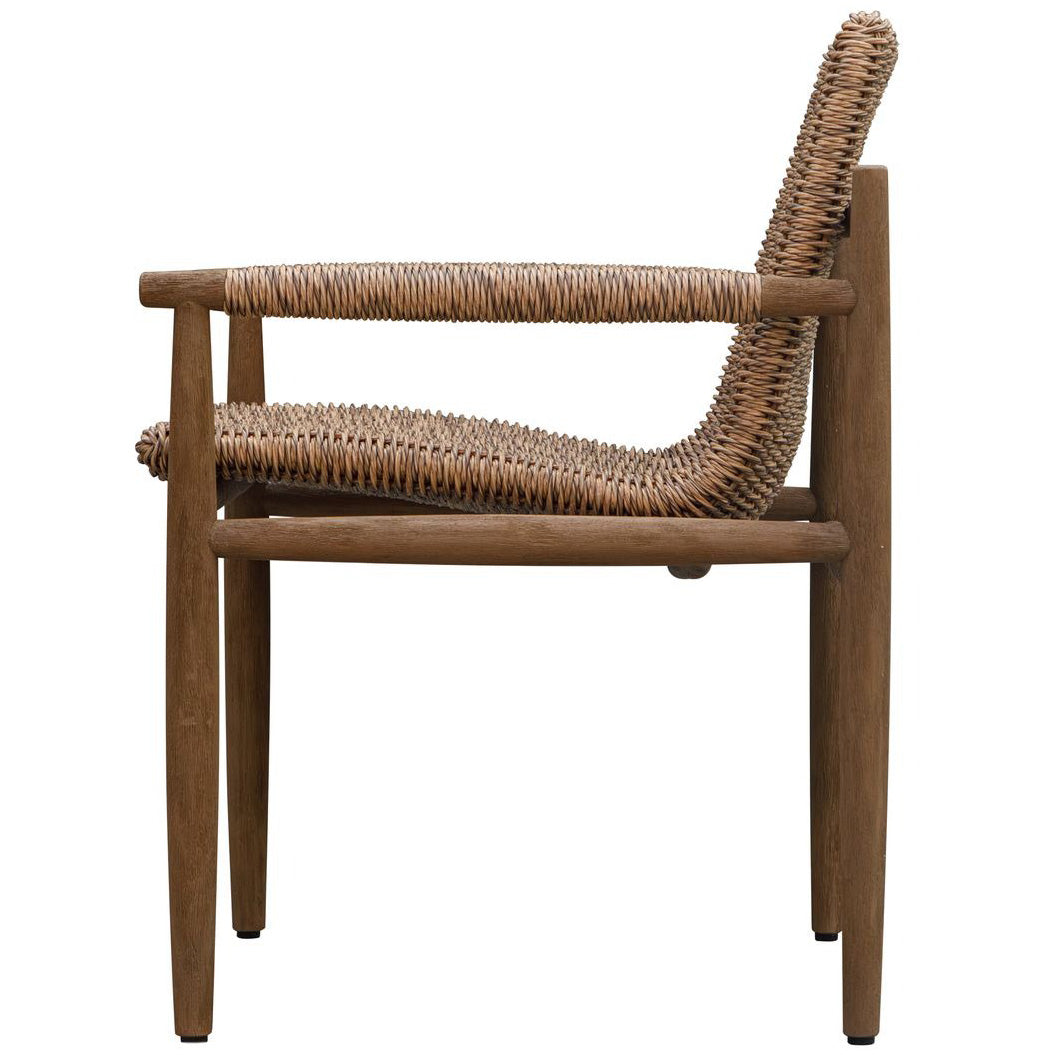 Sumba Flax Outdoor Lounge Chair by Uttermost