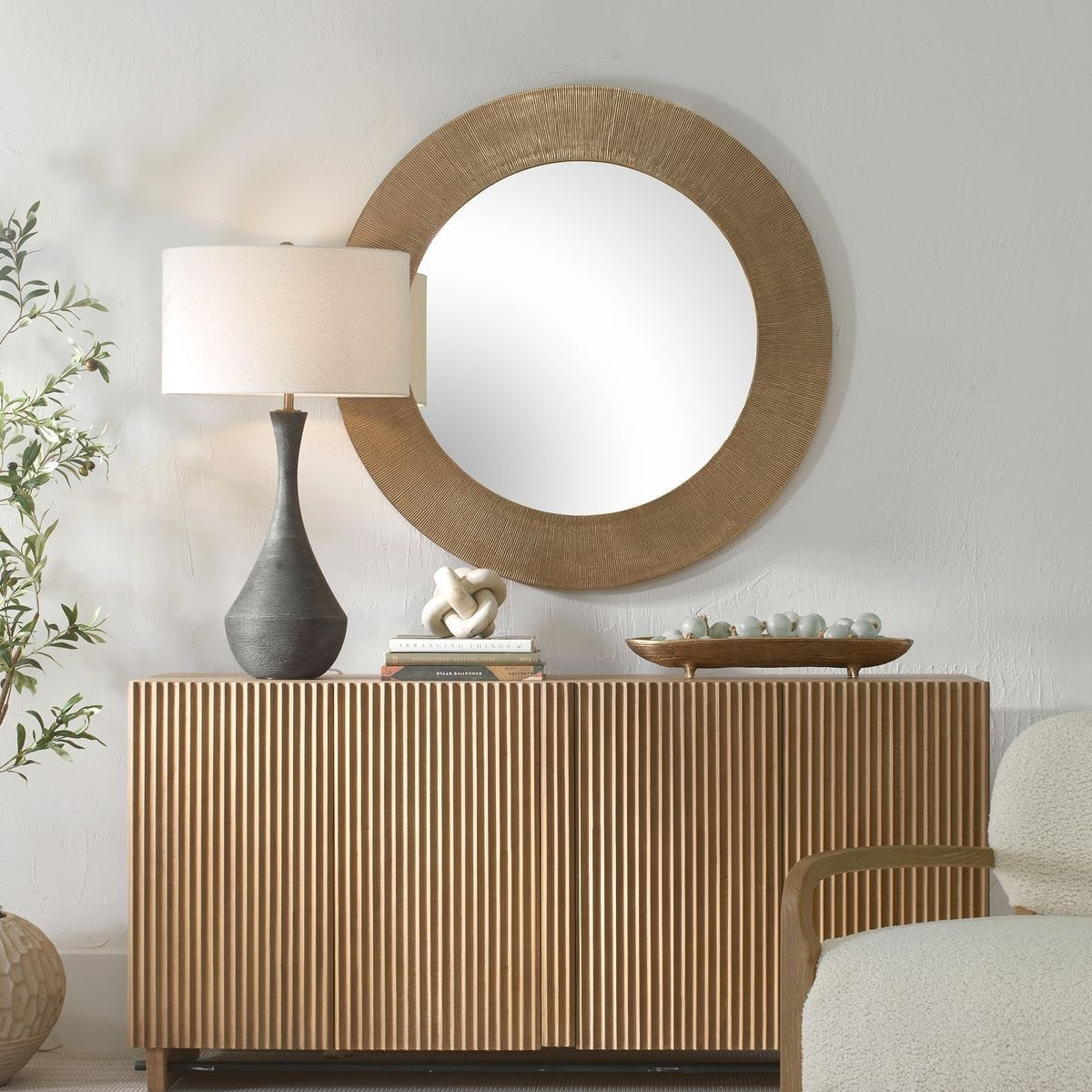 Tano Round Mirror by Uttermost