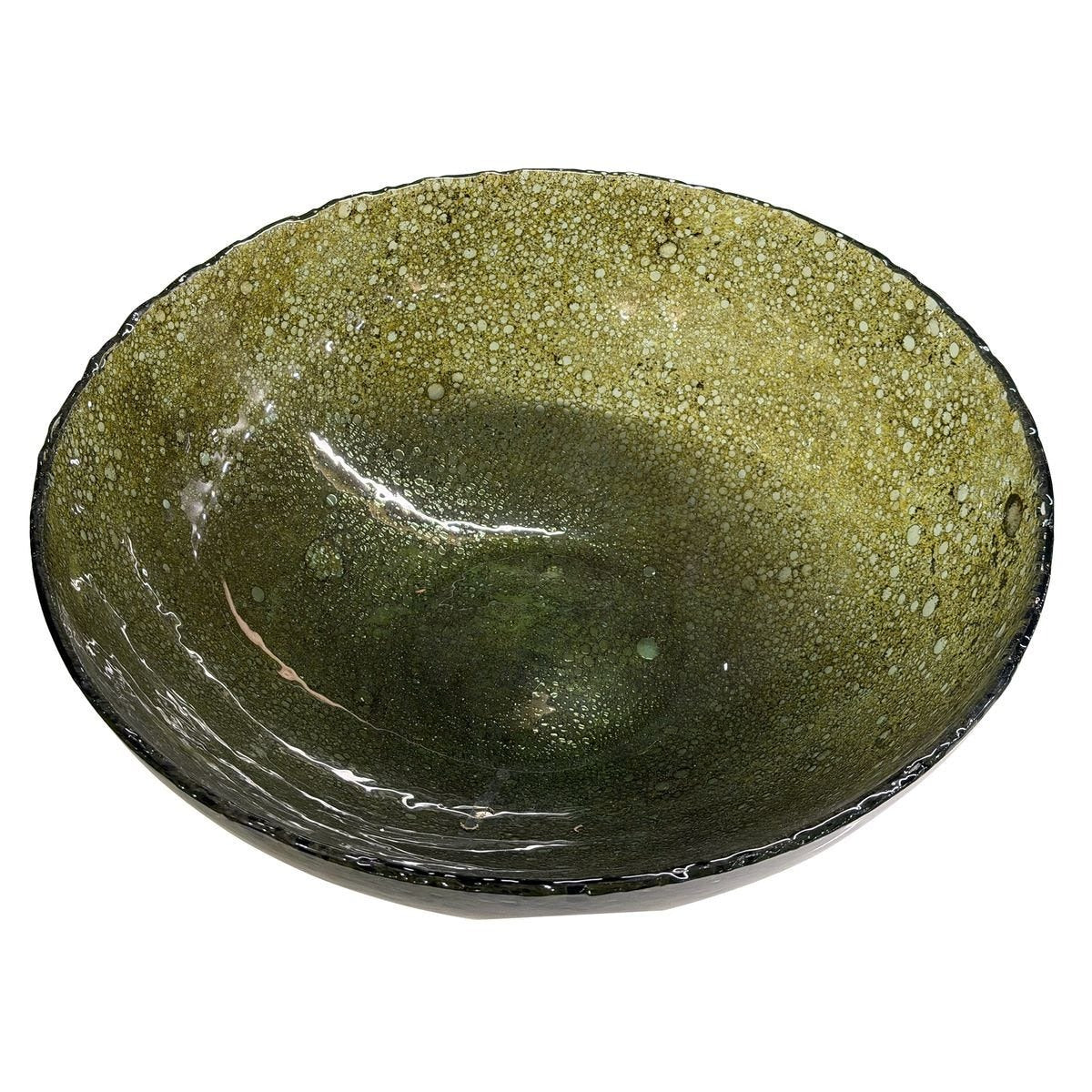 Veridian Shimmer Earthy Glass Bowl by Uttermost