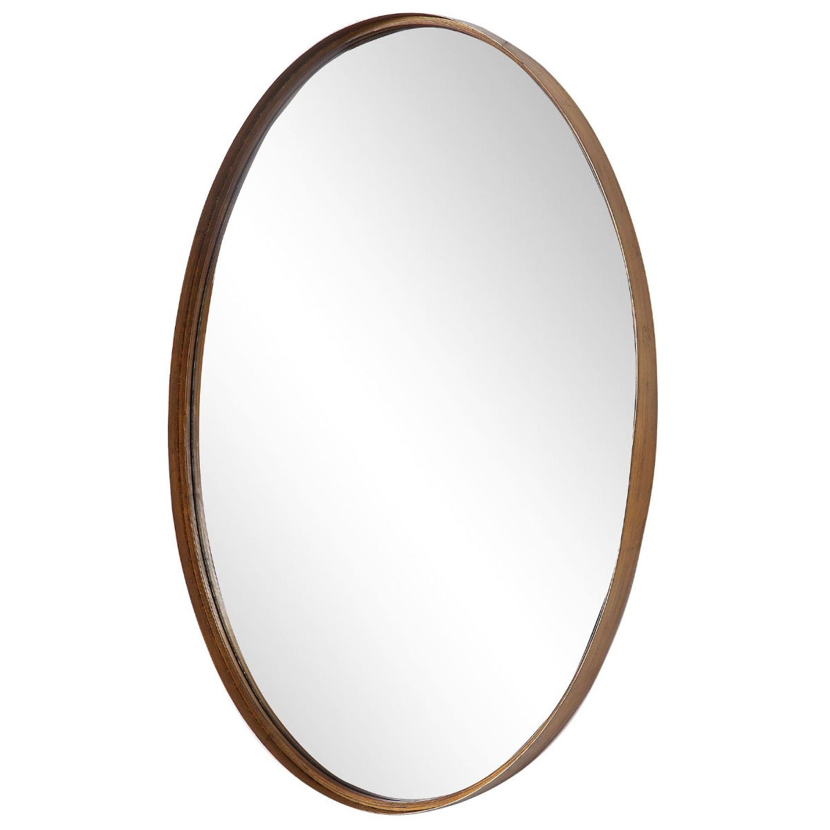 Oval Mirror Gold Leaf by Keiichi