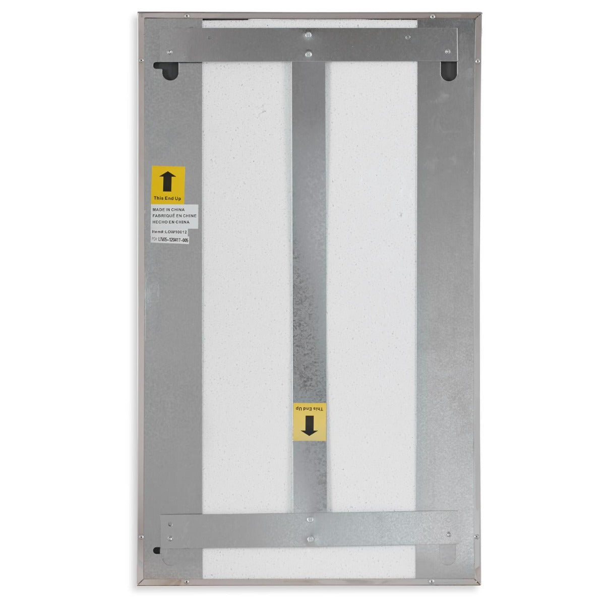 Simple Rectangular Mirror Silver by Keiichi