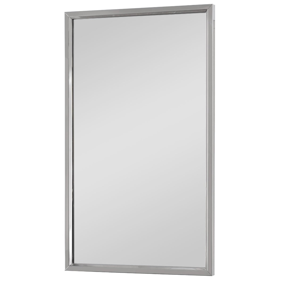Simple Rectangular Mirror Silver by Keiichi
