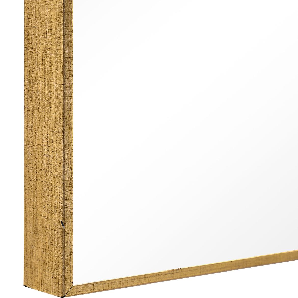 Slim Frame Full-Length Mirror in Gold by Keiichi