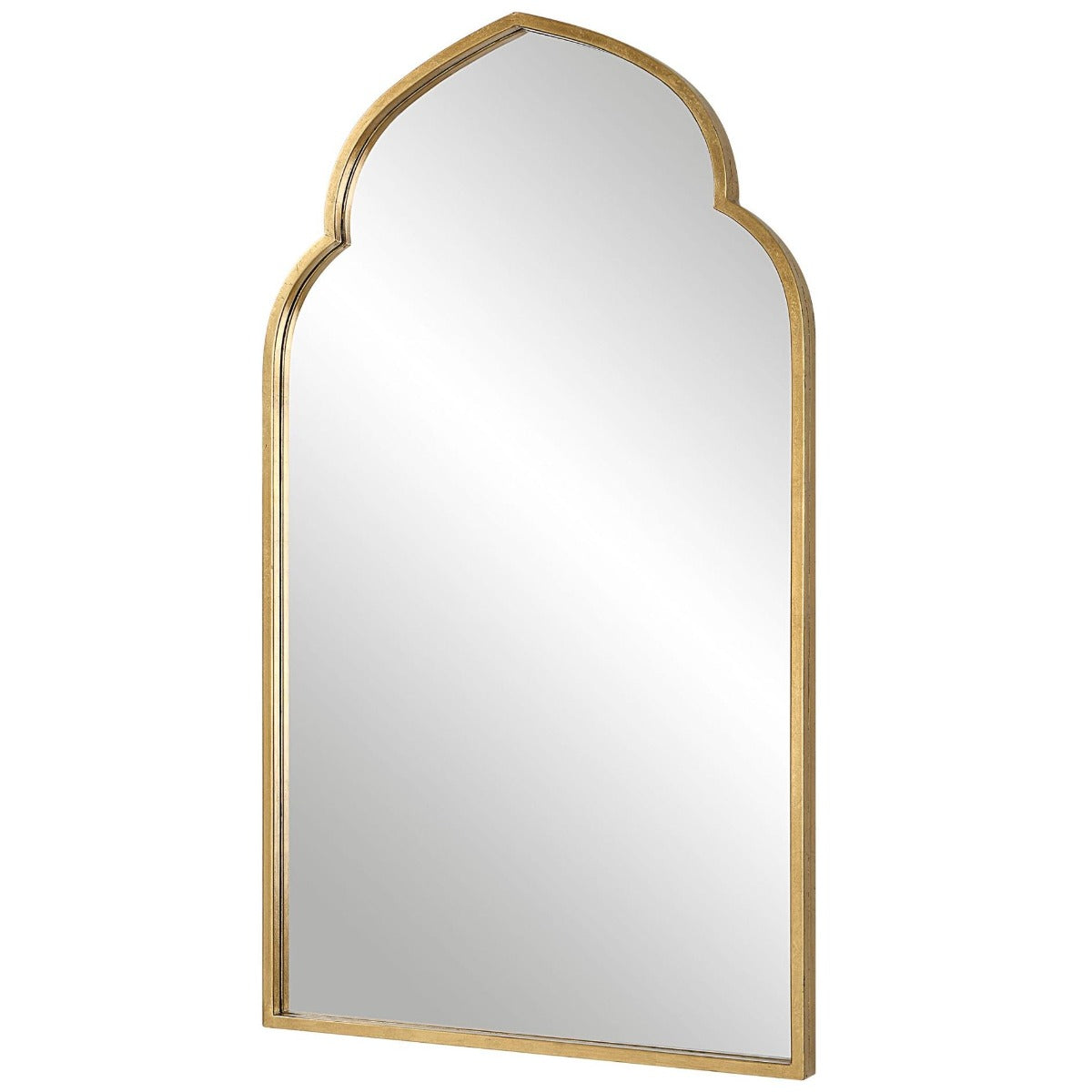 Temple Arched Mirror in Gold by Keiichi