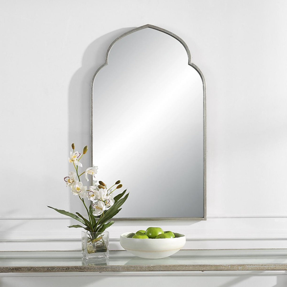 Temple Mirror Silver Finish by Keiichi