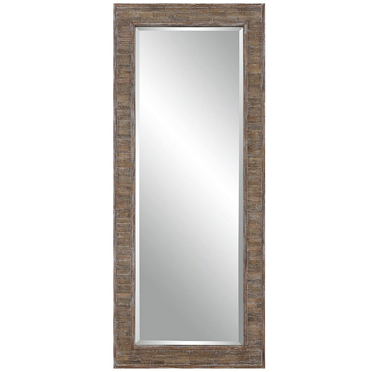 Beachhouse Distressed Wooden Tall Mirror by Keiichi