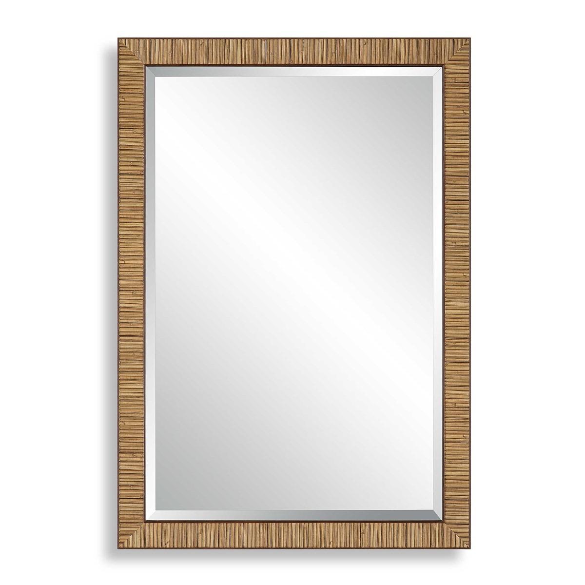Indiana Rattan Rectangle Mirror by Keiichi