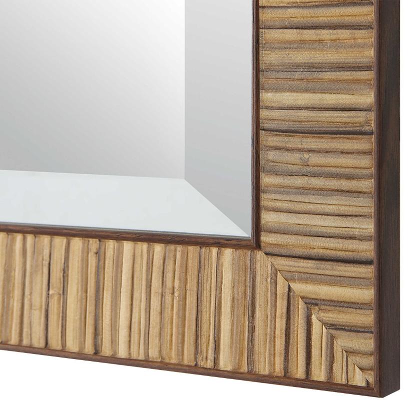 Indiana Rattan Rectangle Mirror by Keiichi