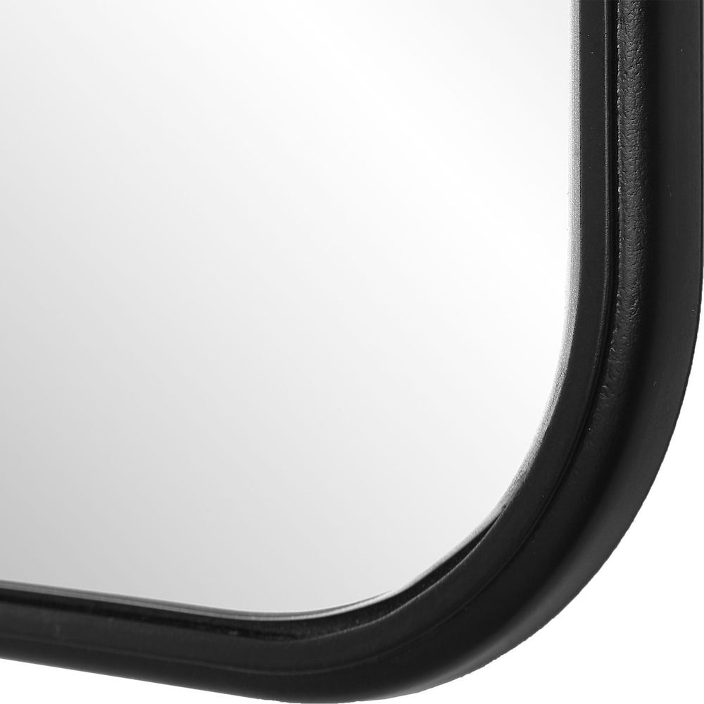 Grace Scalloped Mirror in Black by Keiichi