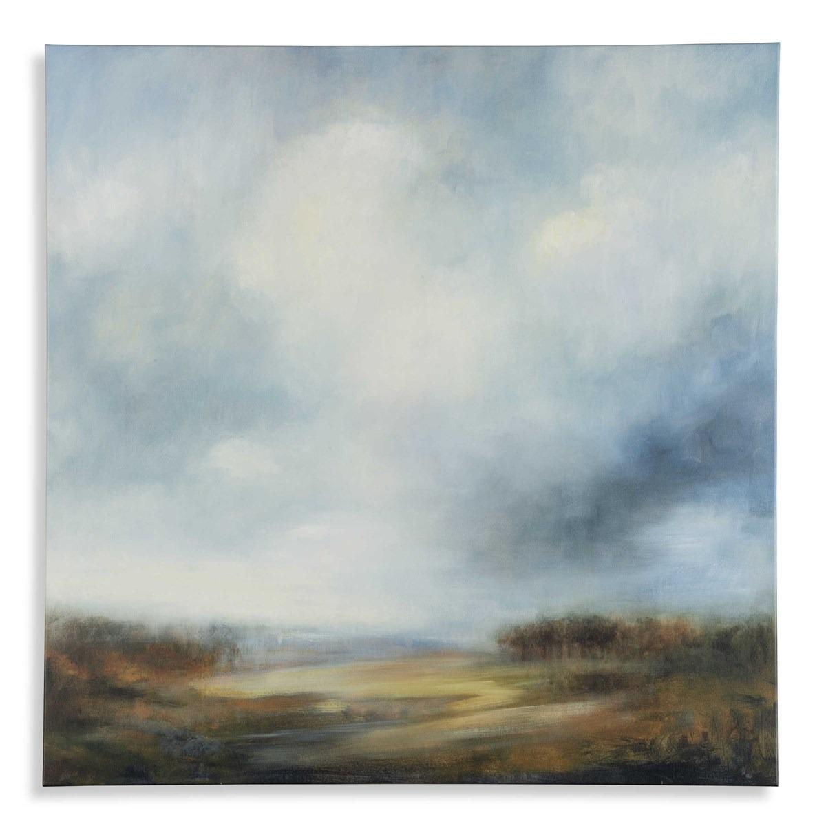 Blue Light Printed Canvas by Keiichi