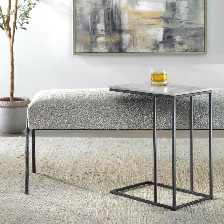 Thomas Side Table Marble Top by Keiichi