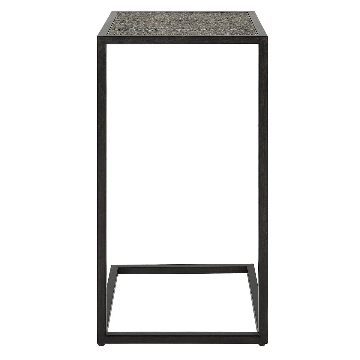 Shagreen Pull-Up Side Table in Grey by Keiichi