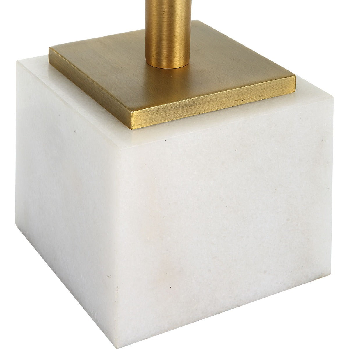 Crisp Drinks Table Marble & Brass by Keiichi
