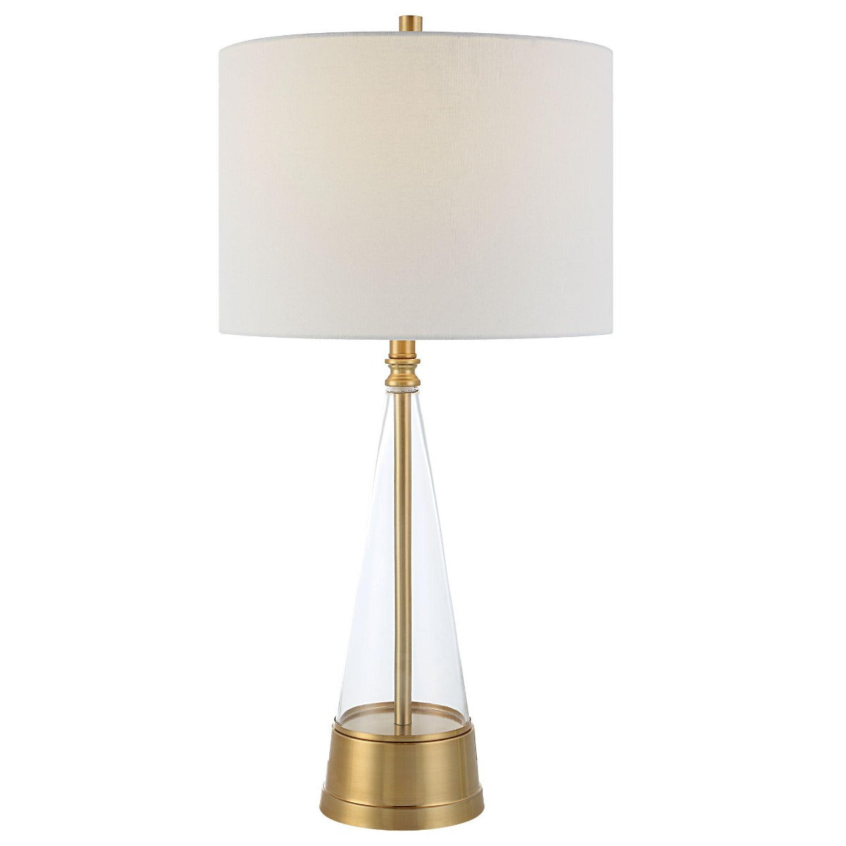 Prism Table Lamp Brass by Keiichi