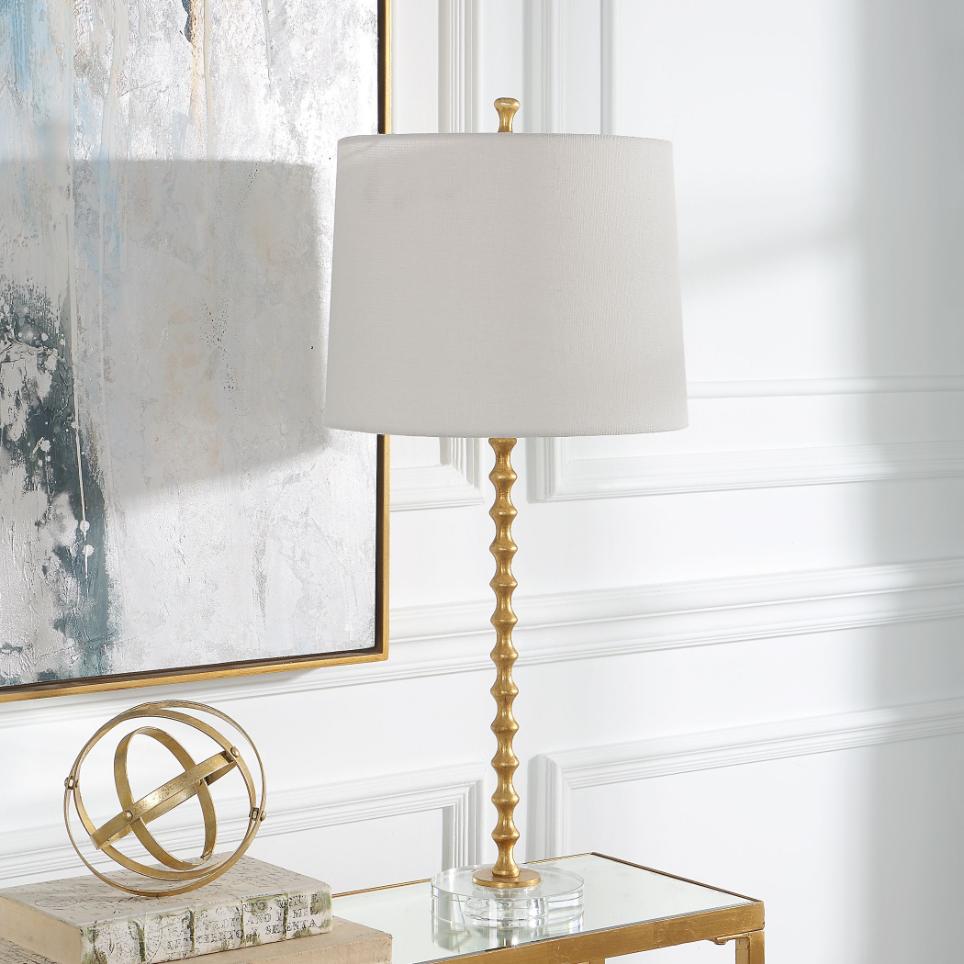 Hourglass Table Lamp in Brass - Set of 2 by Keiichi