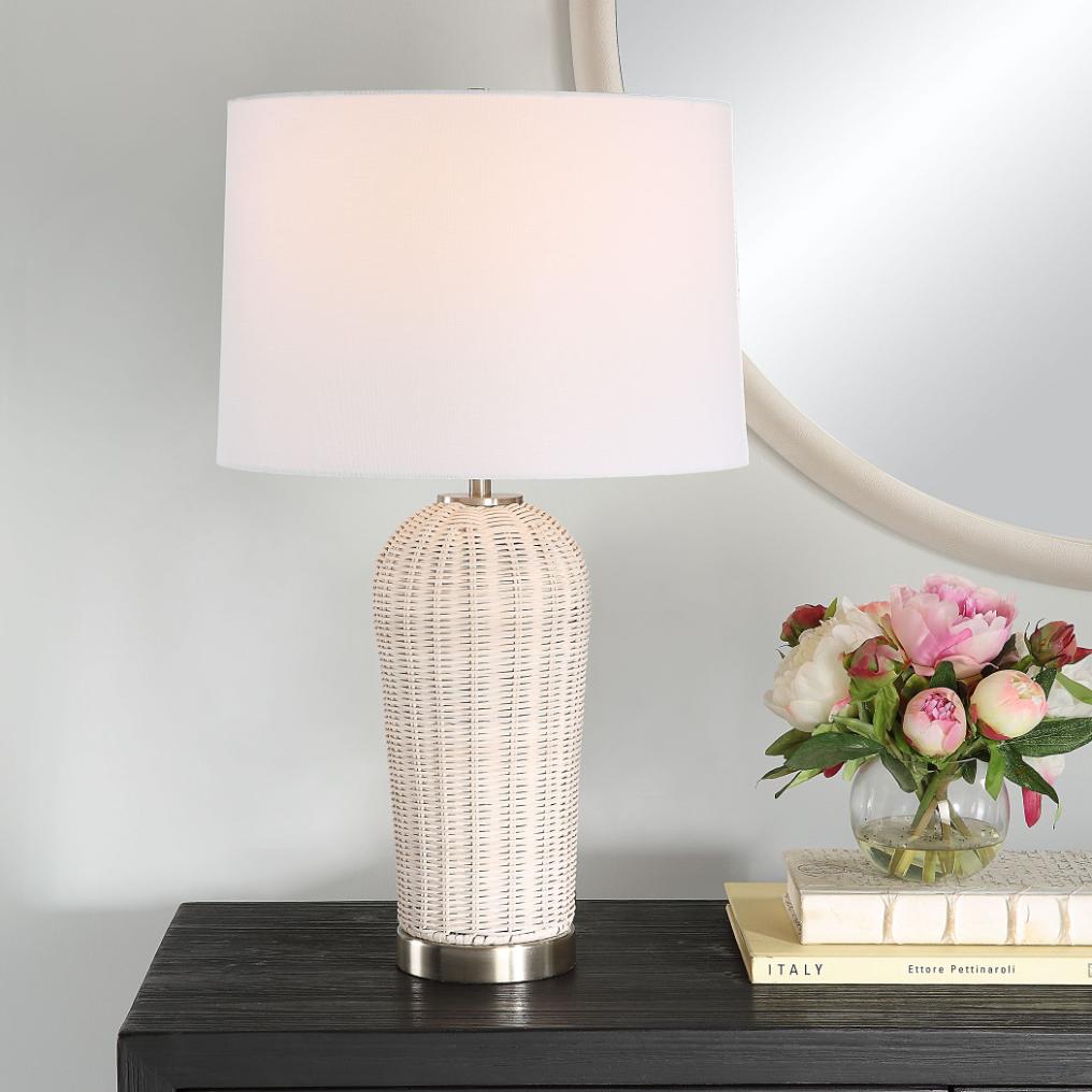 Woven Table Lamp by Keiichi