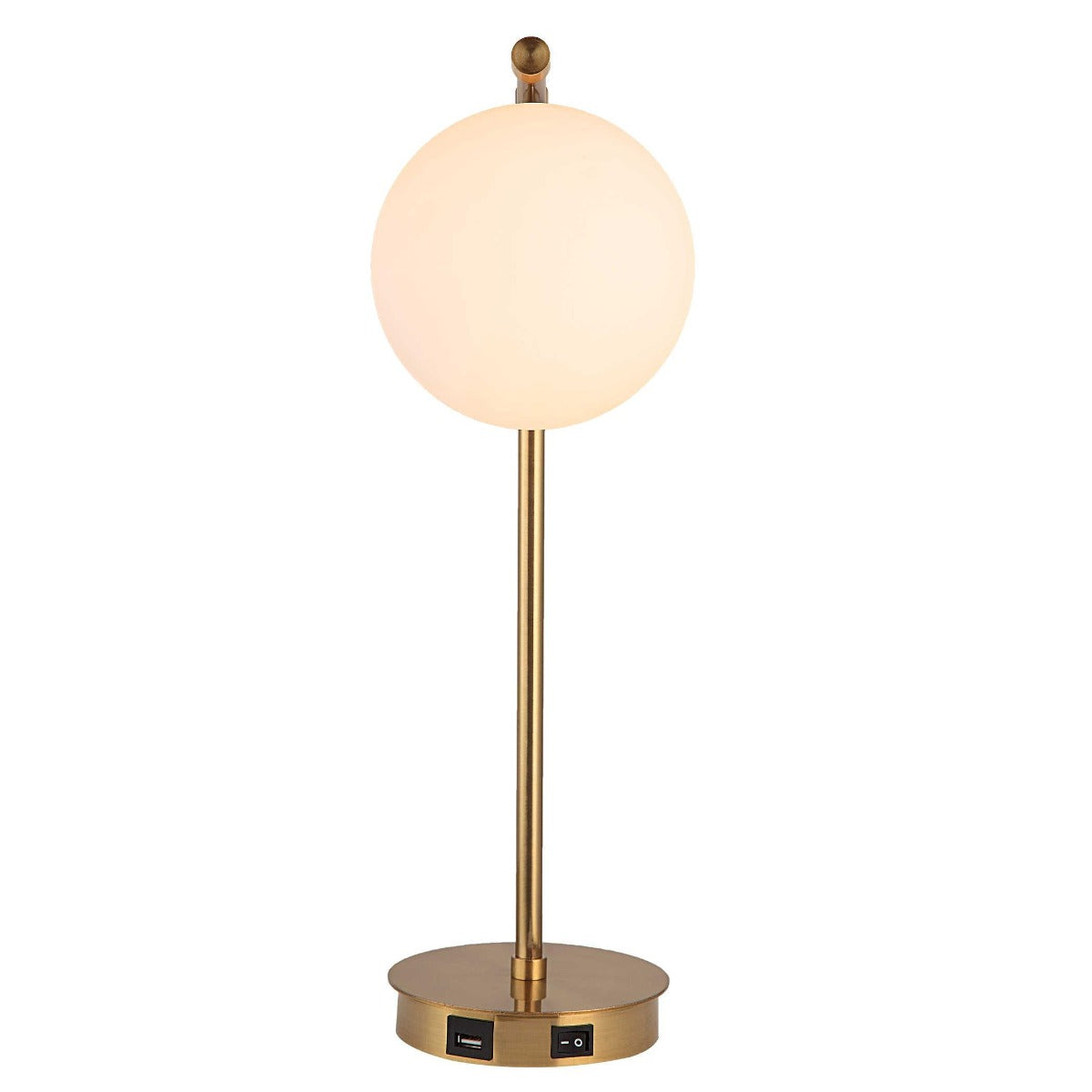 Droplet Table Lamp in Brass by Keiichi