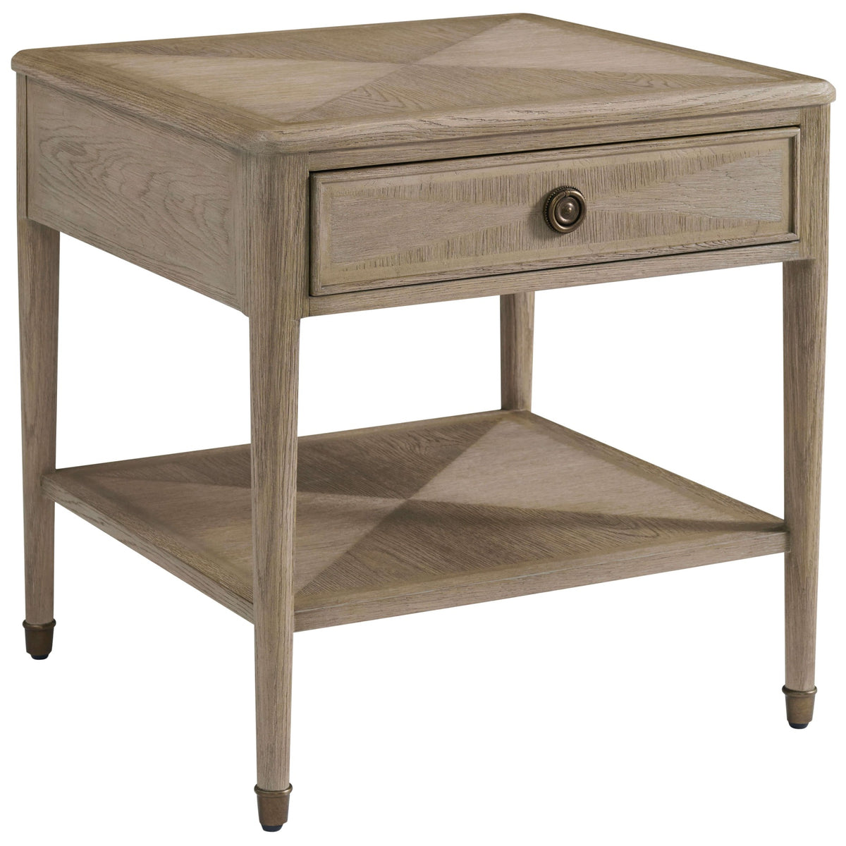 Westbrook Side Table in Riverwash Oak by Theodore Alexander