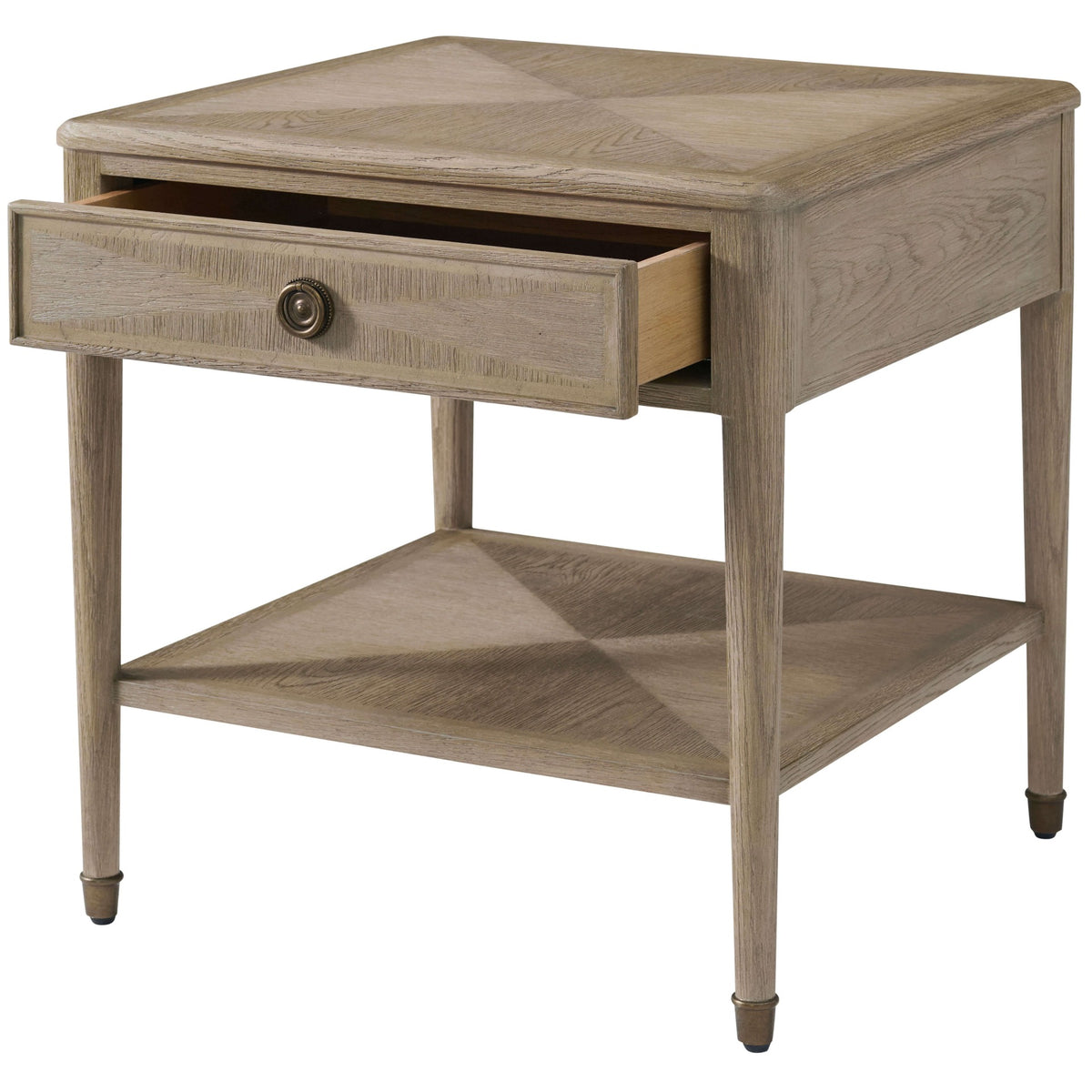 Westbrook Side Table in Riverwash Oak by Theodore Alexander