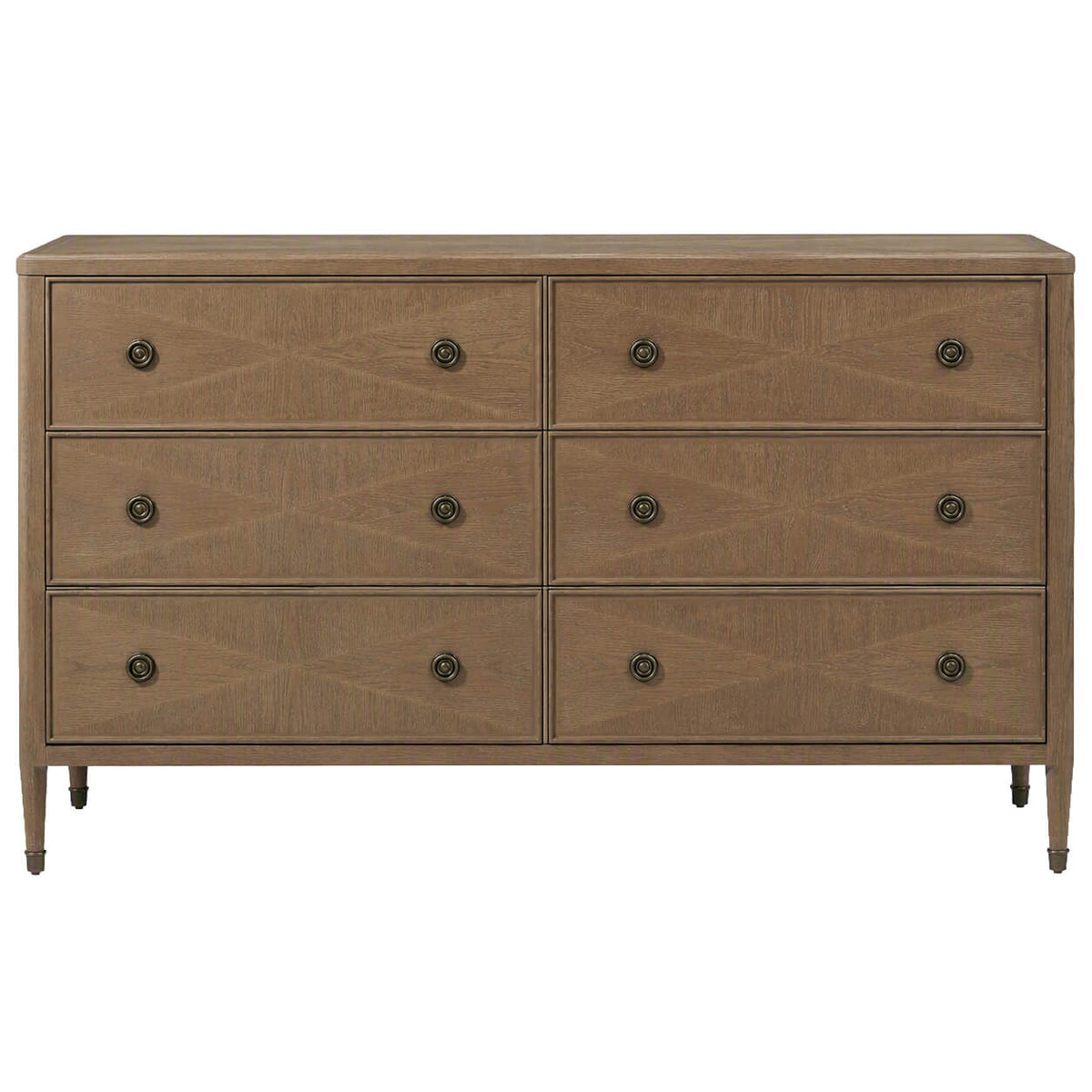 Whitford 6-Drawer Chest of Drawers in Tobacco by Theodore Alexander