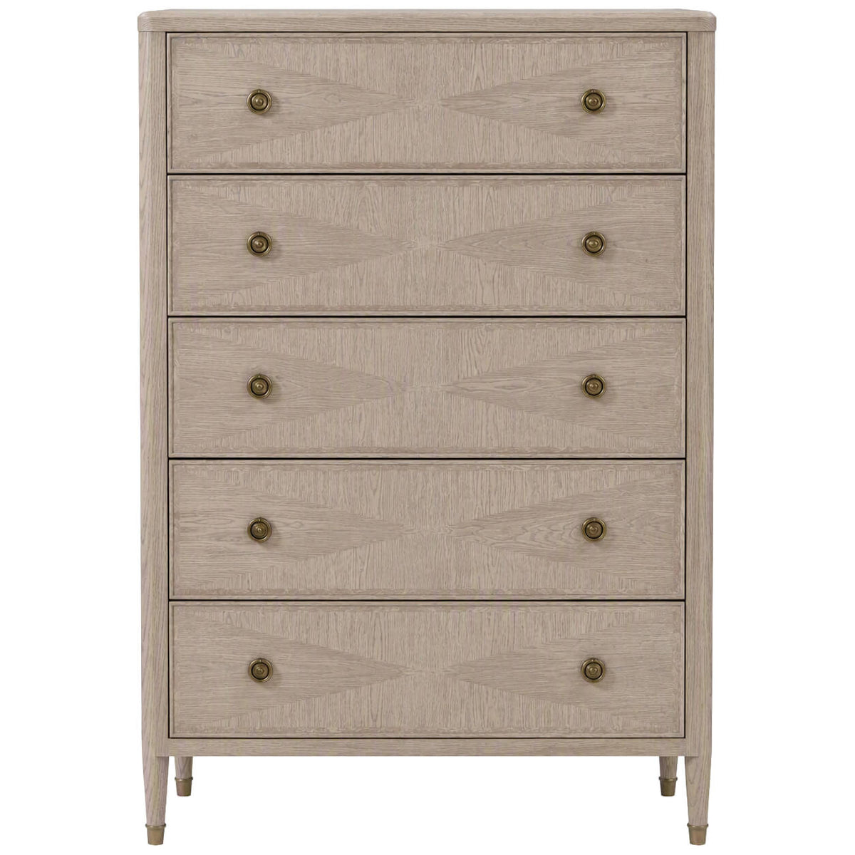 Woodford Tall Chest of Drawers in Riverwash Oak by Theodore Alexander