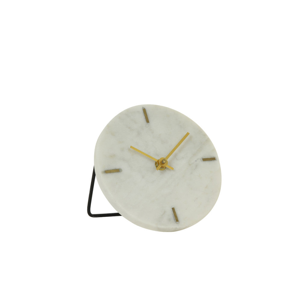 Moreno Marble White Clock Light & Living