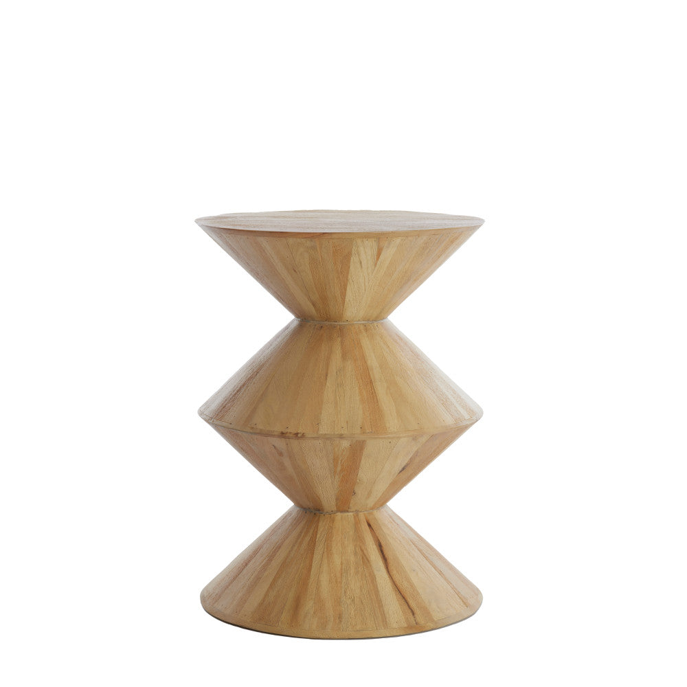 Larus Large Mango Wood Side Table - Natural Light & Living