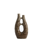 Katha Ceramic Vase Deco - Shiny Brown Light & Living