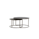 Coffee Table S/2 Talca Dark Brown Light & Living