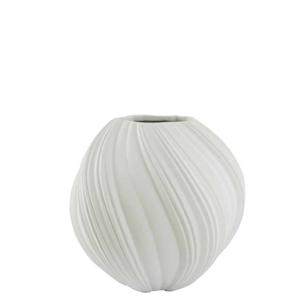 Yatung Cream Vase Deco - Large Light & Living