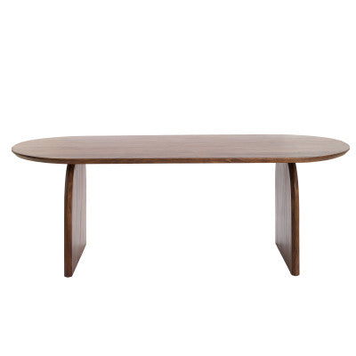 Indore Acacia Wood Brown Dining Table Light & Living