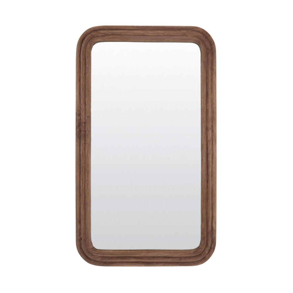 Florias Wood Brown Mirror Light & Living