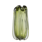Murela Glass Olive Green Vase - Large Light & Living