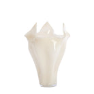 Aiora Glass Milky Cream Vase - Medium Light & Living