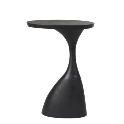 Macau Matt Black Side Table - Small Light & Living