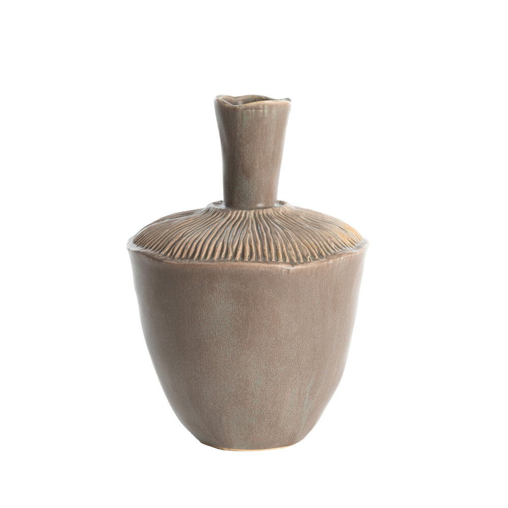 Neira Ceramics Vase Deco - Matt Brown-Grey - Large Light & Living