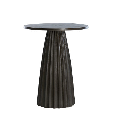 Veglia Matt Dark Brown Side Table - Large Light & Living