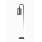 Lekar High Floor Lamp - Black & Smoked Glass Light & Living