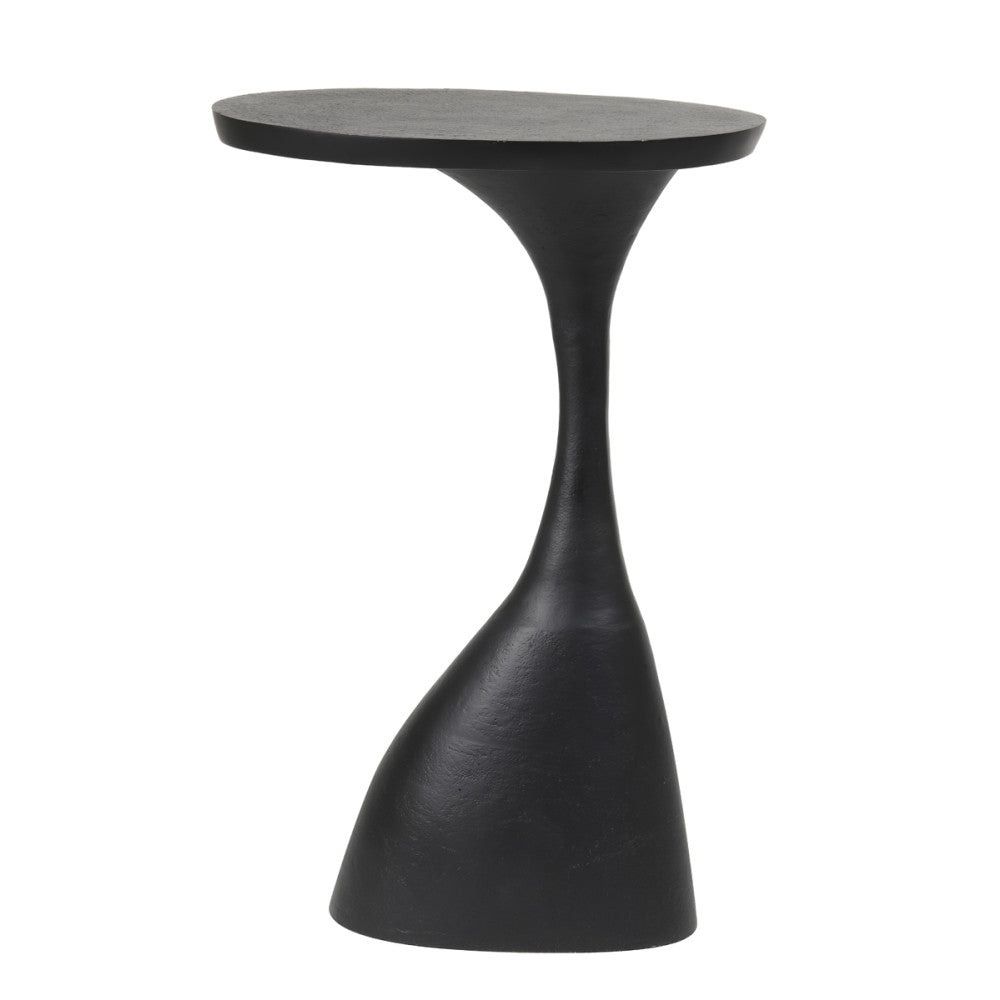 Macau Matt Black Side Table - Large Light & Living
