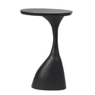 Macau Matt Black Side Table - Large Light & Living