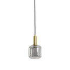 Lekar Antique Bronze & Smoked Glass Single Pendant Light & Living
