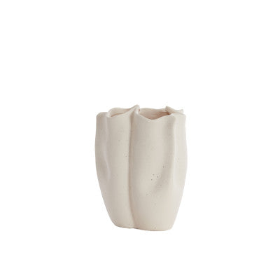 Sanguli Ceramics Cream Vase Deco - Medium Light & Living