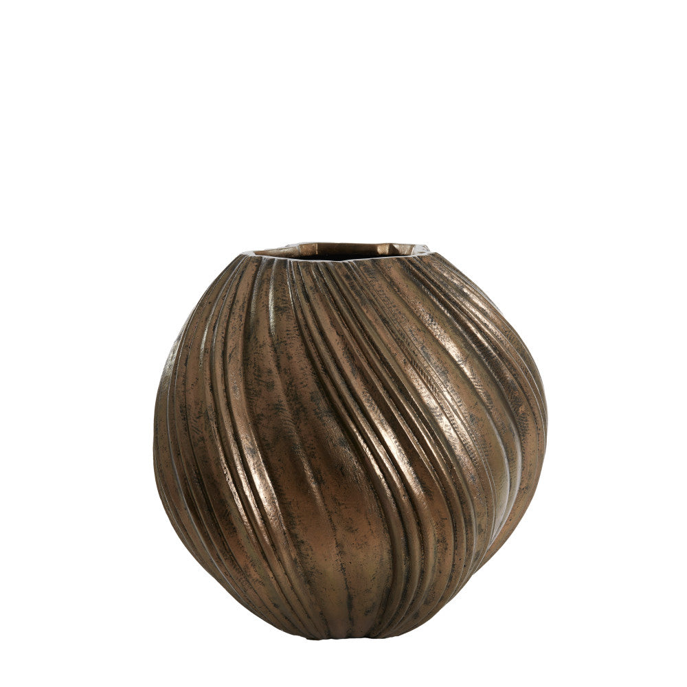 Yatung Antique Bronze Vase Deco - Large Light & Living