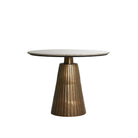Rianne Marble Taupe-Antique Bronze Dining Table Light & Living